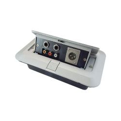 POP-UP MULTIMEDIA PANEEL 2 X 6.3MM JACK MONO FEMALE, 3 X RCA, 1 X XLR MALE