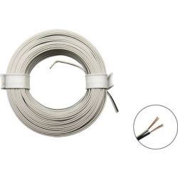 MONTAGE SNOER 2X0.08MM2 WIT 5M