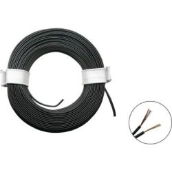 MONTAGE SNOER 2X0.08MM2 ZWART 5M