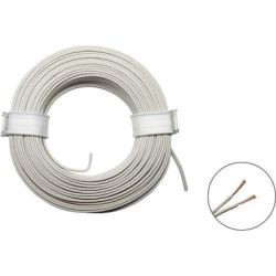 MONTAGE SNOER 2X0.14MM2 WIT 5M