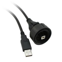 USB-B CHASSISDEEL IP68 NAAR USB-A CONNECTOR 3M KABEL