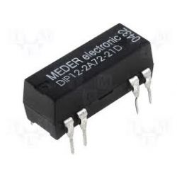 RELAIS DIL REED 12VDC/500 OHM/24MA 2 X MAAK 15W/1A + DIODE