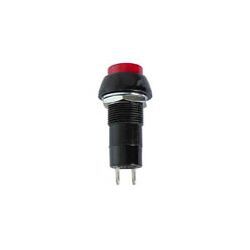 BUTTON 1 X MAAK ROND 125V 3A ROOD