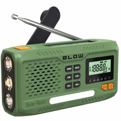 NOODRADIO OPWINDBAAR + SOLAR FM/AM ACCU 4500MA