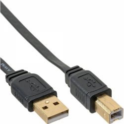 USB KABEL 2.0 USB-A/USB-B MALE-MALE 0.5M
