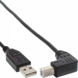 USB KABEL 2.0 USB-A/USB-B HAAKS MALE-MALE 0.5M