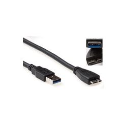 USB KABEL 3.0 USB-A/MICRO USB-A MALE 0.5M