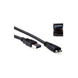 USB KABEL 3.0 USB-A/MICRO USB-B MALE 0.5M