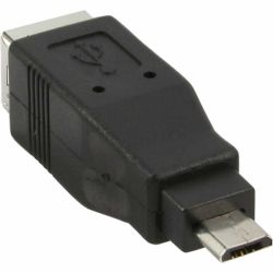 USB 2.0 VERLOOP USB MICRO-B MALE/USB MINI B5 FEMALE