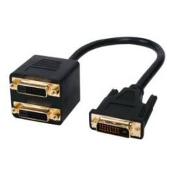 SPLITTER DVI-D DUAL LINK (24+1) MALE - 2 X DVI-D DUAL LINK (24+1) FEMALE