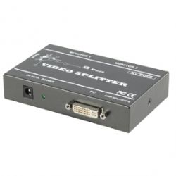 DVI SPLITTER 1/IN - 2/UIT BANDBREEDTE >200MHZ RESOLUTIE (1600X1200)
