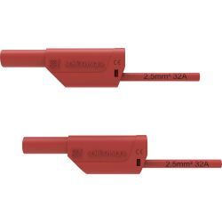 MEETSNOER PVC 50CM PVC ROOD 1MM2 MAX. 1000VAC 16A CATII