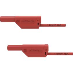 MEETSNOER PVC 200CM PVC ROOD 1MM2 MAX. 1000VAC 16A CATII