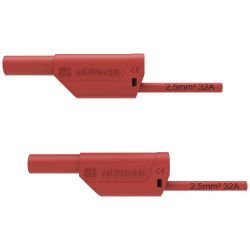 MEETSNOER PVC 200CM PVC ROOD 2.5MM2 MAX. 1000VAC 32A CATII