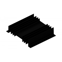 KOELPROFIEL 115X100X26MM - ZWART