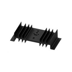 KOELPROFIEL 115X50X26MM MET UNIVERSELE BORING - ZWART