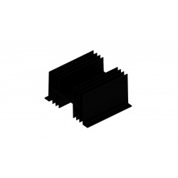 KOELPROFIEL 115X100X63MM - ZWART