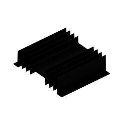 KOELPROFIEL 120X100X32MM - ZWART