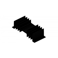 KOELPROFIEL 120X50X32MM - ZWART