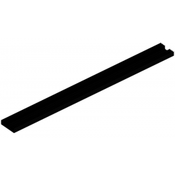 KOELPROFIEL 97X1000X25MM - ZWART