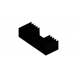 KOELPROFIEL 97X37,5X25MM - ZWART