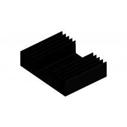 KOELPROFIEL 97X75X25MM - ZWART