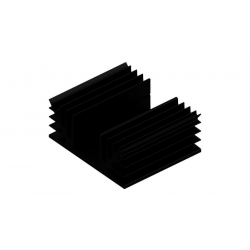 KOELPROFIEL 88X75X35MM - ZWART