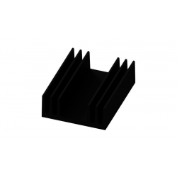 KOELPROFIEL 29X37,5X11,5MM - ZWART