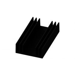 KOELPROFIEL 29X50X11,5MM MET TO-220 BORING - ZWART