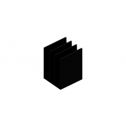 KOELPROFIEL 34,5X37,5X50MM - ZWART