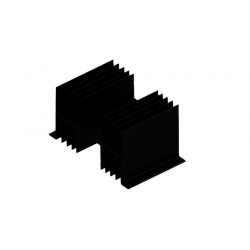 KOELPROFIEL 125X75X65MM - ZWART