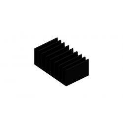 KOELPROFIEL 63X37,5X25MM - ZWART