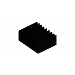 KOELPROFIEL 63X50X25MM - ZWART