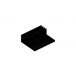KOELPROFIEL 30,1X37,5X12,5MM - ZWART