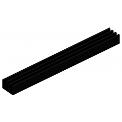 KOELPROFIEL 11,8X100X8MM - ZWART
