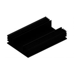 KOELPROFIEL 65X100X20MM - ZWART