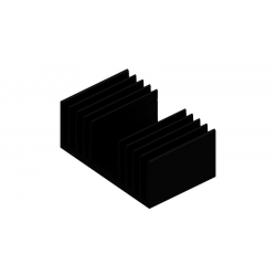 KOELPROFIEL 120X75X50MM - ZWART