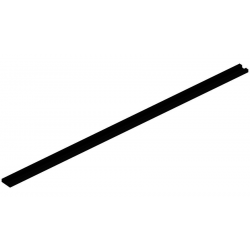 KOELPROFIEL 42,7X1000X12,5MM - ZWART
