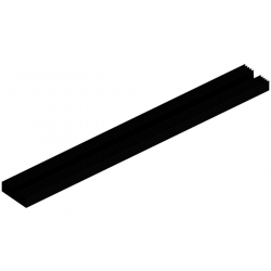 KOELPROFIEL 120X1000X37MM - ZWART