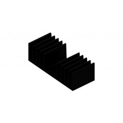 KOELPROFIEL 120X50X37MM - ZWART