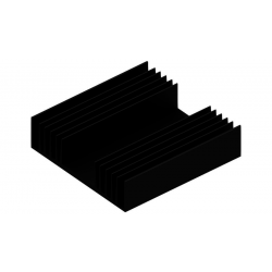 KOELPROFIEL 97X100X25MM - ZWART