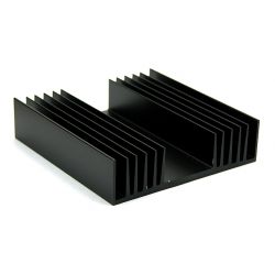 KOELPROFIEL 97X200X25MM - ZWART