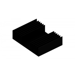 KOELPROFIEL 97X75X25MM - ZWART