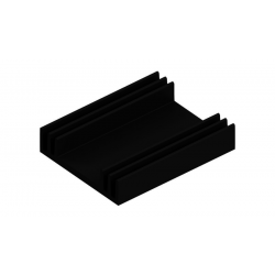 KOELPROFIEL 60X75X15MM - ZWART