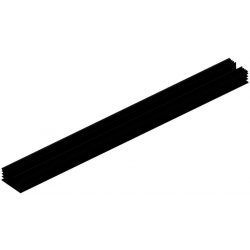 KOELPROFIEL 100X1000X50MM - ZWART