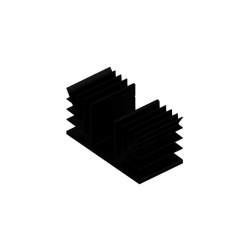KOELPROFIEL 100X50X50MM - ZWART
