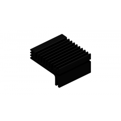 KOELPROFIEL 55X50X28MM - ZWART