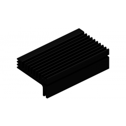 KOELPROFIEL 55X94X28MM - ZWART