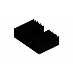 KOELPROFIEL 150X100X40MM - ZWART