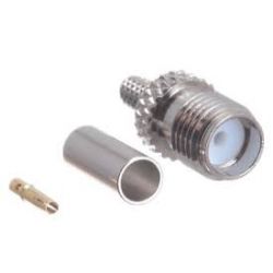 SMA PLUG FEMALE REVERSE POLARITY CRIMP RG174 (MALE BINNENPEN)